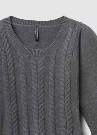 Body in maglia con trecce