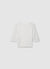 Ribbed T-shirt with wavy edges