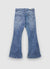 Flared jeans with decorative details