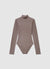 Ribbed body with high neck