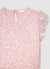 Blusa tulle e paillettes