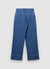 Jeans wide leg con tasche alla francese