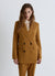 Fitted double-breasted jacket with flap pockets