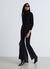 Solid colour flare trousers