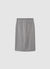 Midi pencil skirt with drawstring waistband