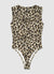 Square neckline body with animal print