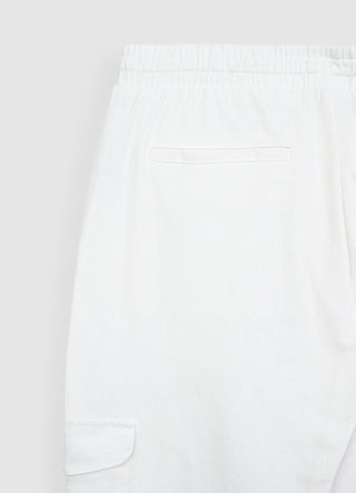 Plain-coloured cargo trousers