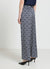 Simulated satin patterned palazzo trousers