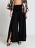 Pantaloni palazzo con cintura annodata
