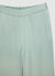 Solid colour faux satin trousers