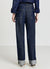 Jeans wide leg con risvolto