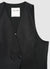 Gilet doppiopetto con lacci sul retro