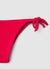 Slip bikini brasiliana goffrata con lacci laterali