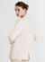 Linen-blend single-breasted jacket