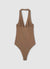 Body halterneck sciallato