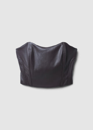 Bralette-Top in Lederoptik