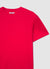 Uni-Farbener Rundhalsausschnitt T-Shirt