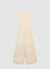 Solid colour crossed vest suit