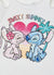 Top stampa Stitch e Angel