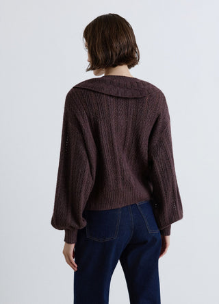 Maglia con colletto Peter Pan e bottoni