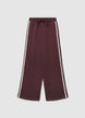 Pantaloni palazzo con coulisse e inserto in pizzo - XS
