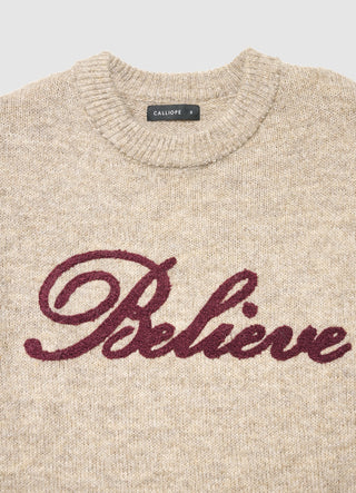 Maglia girocollo con scritta