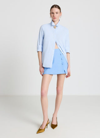Gonna-pantalone con bottoni laterali