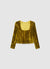 Peplum-T-Shirt mit Drapierung