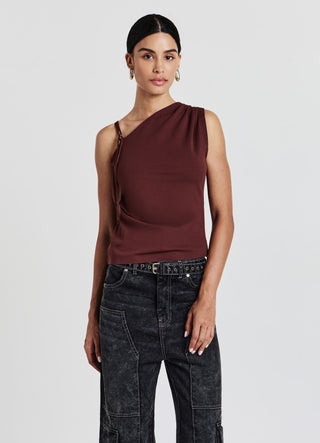 One-shoulder top