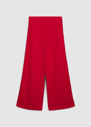 Pantaloni a palazzo misto lino