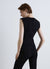 Gilet bustier con scollo a V e bottoni