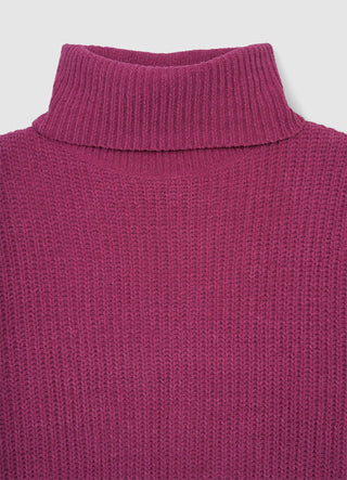 Einfarbiger Rollkragenpullover