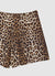Gonna pantalone simil satin animalier