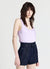 Pantaloncini denim cuciture a contrasto
