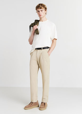 Trousers with pleats