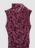 Vestito lungo devoré a fiori drappeggiato