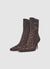 Stiefeletten mit Animal-Print