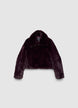 Faux fur bomber jacket - XS