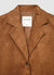 Blazer monopetto effetto scamosciato