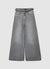 Super wide leg jeans with belt