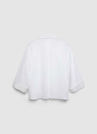 Chemise manches 3/4 en lin