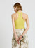 Ribbed tank top with a racerback neckline