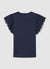 T-shirt with sangallo ruffle sleeves