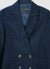 Double-breasted velvet-effect jacket
