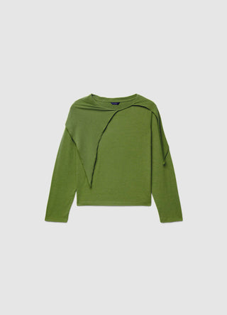 T-shirt con collo nodo