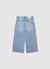 Jeans crop con applicazione farfalla
