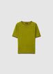 Knitted T-shirt with contrasting trims - L