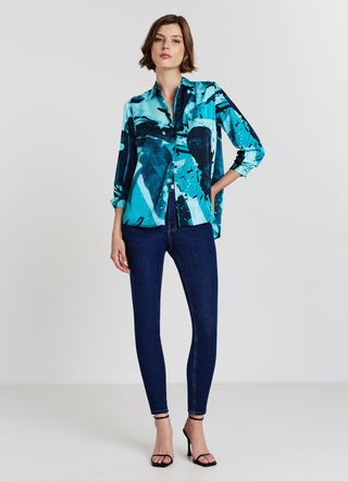 Gemusterte Bluse