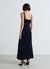 Robe longue slipdress avec bretelles en dentelle