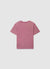 Solid colour crew neck T-shirt with a faded effect
